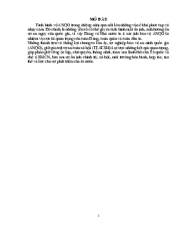 Tiểu luận "Bảo vệ an ninh quốc gia và giữ gìn trật tự an toàn xã hội"