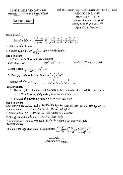 Đề chọn học sinh giỏi Toán 8 năm 2020 – 2021 phòng GD&ĐT Bắc Ninh