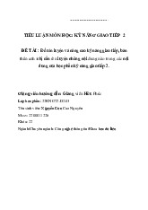 Đề cương môn Kỹ năng giao tiếp - Trường Đại học lao động -  xã hội.