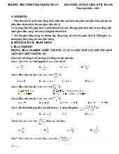 Đề cương ôn tập giữa kỳ II môn Toán lớp 8 năm học 2024-2025