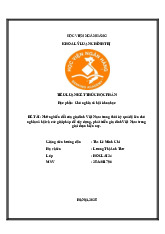 Tiểu luận kết thúc học phần: Biến đổi gia đình Việt Nam trong thời kỳ đổi mới môn Chủ nghĩa xã hội khoa học | Học viện Ngân hàng