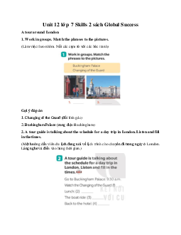 Unit 12 lớp 7 Skills 2 sách Global Success