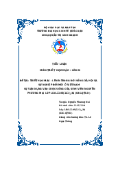 Bài tiểu luận về Triết học Mác - Lênin trong đời sống xã hội và sự vận dụng vào cuộc sống của sinh viên- Triết học Mác Lenin | Đại học Kinh Tế Quốc Dân