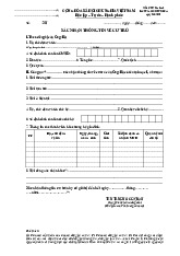 Mẫu đơn Xác nhận thông tin về cư trú - Biểu mẫu văn bản