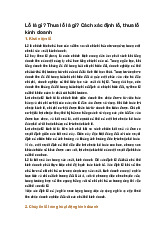 Lỗ là gì? Thua lỗ là gì? Cách xác định lỗ, thua lỗ kinh doanh