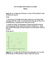 Bài tập kinh tế học đại cương- Trường Đại Học Văn Lang