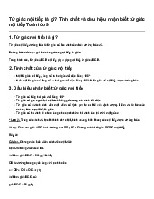 Tứ giác nội tiếp là gì? Tính chất và dấu hiệu nhận biết tứ giác nội tiếp Toán lớp 9