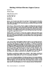 Building Web-based Decision Support Systems | Tài liệu Tiếng Anh