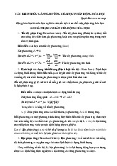 Đề cương môn hóa lý 1- Trường Đại học bách khoa - Đại học đà nẵng.