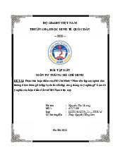 Phân tích luận điểm của Hồ Chí Minh “Nước độc lập mà người dân không được hưởng độc lập tự do thì độc lập cũng chẳng có ý nghĩa gì” Làm rõ ý nghĩa của luận điểm đối với Việt Nam hiện nay | Bài tập lớn môn Chủ nghĩa xã hội Neu