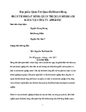 Phân tích hoạt động quản trị quan hệ khách hàng môn Quan hệ khách hàng  tại công ty apple inc | Học viện Nông nghiệp Việt Nam