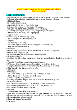 Chuyên đề phát triển kinh tế-xã hội ở Bắc Trung Bộ ôn thi tốt nghiệp THPT (có đáp án)