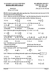 Đề học kỳ 1 Toán 10 năm 2025 – 2026 trường THPT Nhữ Văn Lan – Hải Phòng