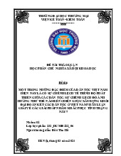 Sự chênh lệch về trình độ phát triển giữa các dân tộc | Bài thảo luận chủ nghĩa xã hội khoa học