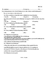 Đề thi số 2 môn tin học đại cương | Trường Đại học Kinh tế Thành phố Hồ Chí Minh