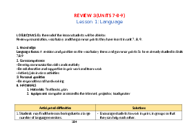 Giáo án Review 3 Tiếng Anh 7 | Global Success