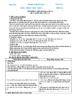 Giáo án Tiếng Việt lớp 4 Tuần 31 | Chân trời sáng tạo