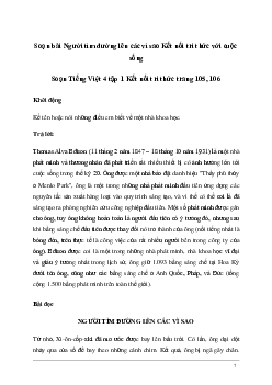 Soạn bài Đọc: Người tìm đường lên các vì sao | Kết nối tri thức