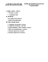 Đề cương ôn tập giữa học kì 1 môn Tiếng anh lớp 12 Trường THPT Trần Phú - Hà Nội năm học 2025 - 2026