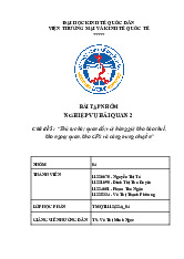 Thủ Tục Đối Với Hàng Gửi Kho Bảo Thuế & Ngoại Quan | Môn Nghiệp vụ hải quan - Đại học Kinh Tế Quốc Dân