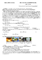 Đề thi thử tốt nghiệp THPT 2025 môn Vật lí bám sát đề minh họa - Đề 8