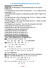 Các Dạng Toán Lớp 9 Ôn Thi HSG Có Lời Giải Chi Tiết