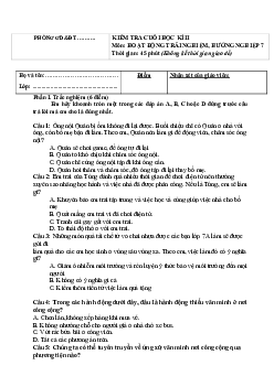 Đề thi học kì 2 Hoạt động trải nghiệm 7 năm 2024 | Kết nối tri thức