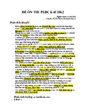 Đề cương môn Pháp luật đại cương - trường đại học Nông lâm thành phố hồ chí minh