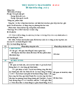 Giáo án Toán 2 tuần 18 sách Chân trời sáng tạo