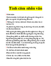 Tình cảm nhân văn: Khái niệm, sai lầm và giải pháp sống