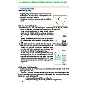 Chủ đề 2: NỘI NĂNG & ĐỊNH LUẬT I NHIỆT ĐỘNG LỰC HỌC - HS