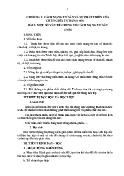 Giáo án Lịch sử 11 Chân trời sáng tạo