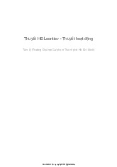 Thuyết Hoạt Động của A.N. Leontiev: Khái Niệm và Ứng Dụng