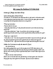 Đề cương ôn thi kinh tế vĩ mô | Trường Đại học Kinh tế Thành phố Hồ Chí Minh