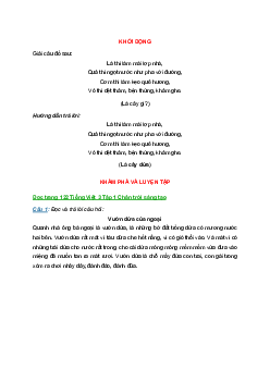 Tiếng Việt 3 trang 122, 123, 124, 125 Bài 2: Vườn dừa của ngoại | Chân trời sáng tạo