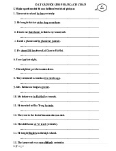 Đặt câu hỏi cho phần gạch chân | Tiếng Anh 9