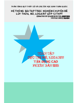 Toàn tập cực trị mũ, logarit vận dụng cao