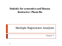 Thống kê các ưng dụng của kinh tế