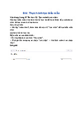 Giải SGK Tin học 12 Cánh diều Bài 7: Thực hành tạo biểu mẫu