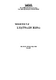 Tài liệu học tập luật ngân hàng - Luật học | Trường đại học Luật, đại học Huế