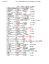 Unit 5: natural wonders of vietnam - quiz questions and answers môn English Studies| Trường Đại học Thăng Long