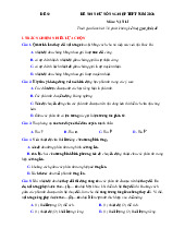 Đề thi thử tốt nghiệp THPT 2025 môn Vật lí bám sát đề minh họa - Đề 52