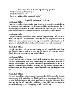 Viết 3 - 4 câu giới thiệu một đồ chơi hoặc một đồ dùng gia đình | Tập làm văn lớp 2 | Kết nối tri thức