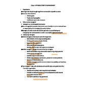 Management - Lecture Notes on Chapters 1, 2, and 3