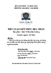 Tiểu luận Thông Tin Bất Cân Xứng Trong Bảo Hiểm | Môn Kinh tế đại cương - Đại học Gia Định