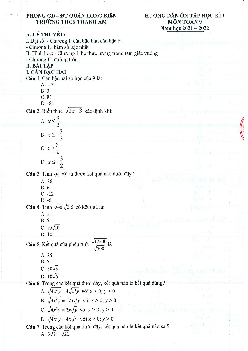 Hướng dẫn ôn tập học kì 1 Toán 9 năm 2021 – 2022 trường THCS Thanh Am – Hà Nội