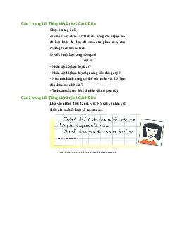 Giải SGK môn Tiếng việt 2 - Bài 34: Viết về một thiếu nhi Việt Nam (4) | Cánh diều