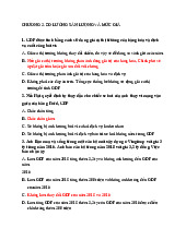 Ôn thi Môn Kinh tế vĩ mô | Đại học Kinh tế và Quản trị kinh doanh, Đại học Thái Nguyên