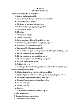 Bài tập trắc nghiệm chương 2 | Đại học Sư Phạm Hà Nội