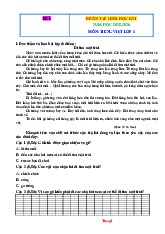 Bộ Đề Kiểm Tra Học Kỳ 1 Tiếng Việt 3 Năm 2025-2026 Có Đáp Án